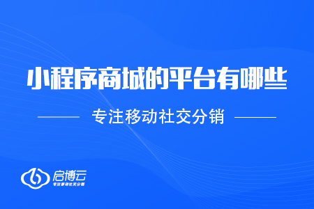 小程序商城的平臺有哪些，應(yīng)該如何選擇？